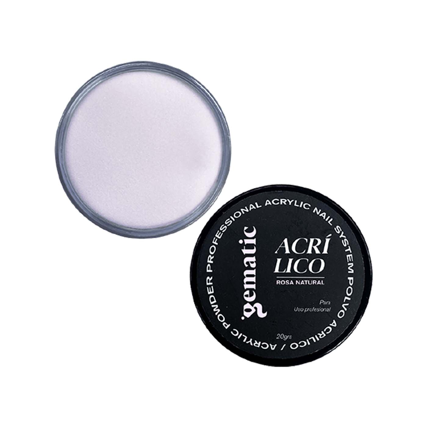 Acrilico De Uñas Gematic Rosa Natural