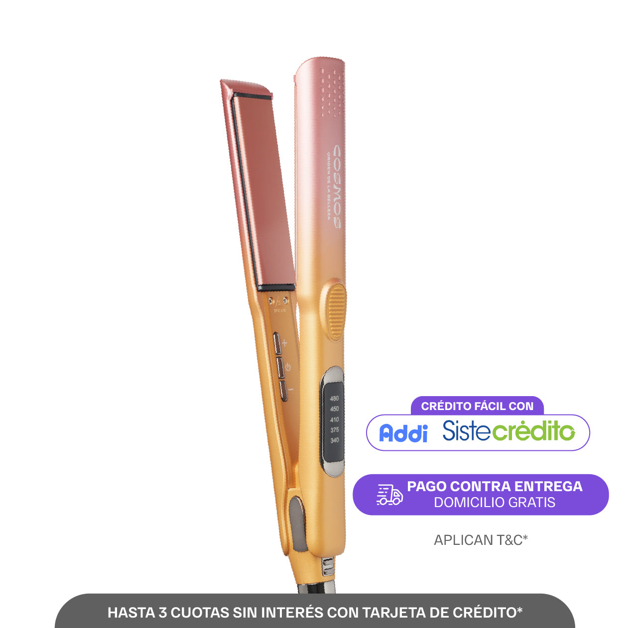 Plancha De Cabello En Cerámica CMS Cosmos Radiance